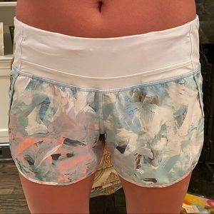 Mint Printed Lululemon Shorts